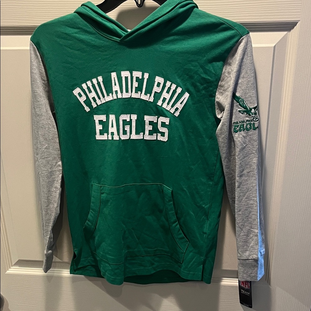 NFL Philadelphia Eagles Kids Green and Gray Hoodie